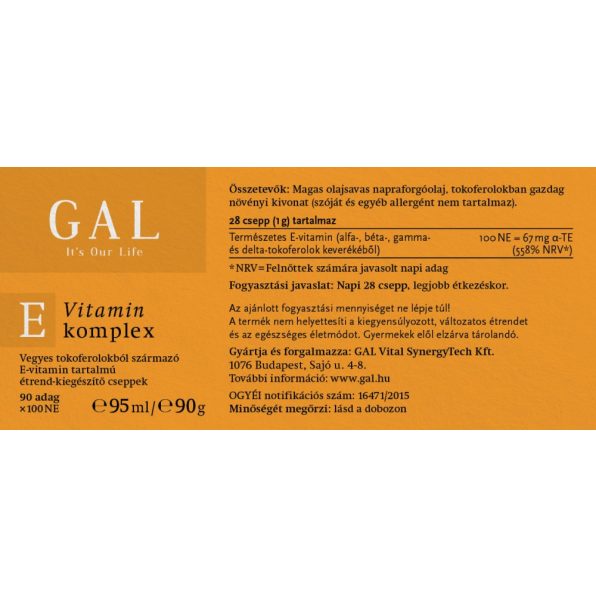 GAL vitamín E komplex