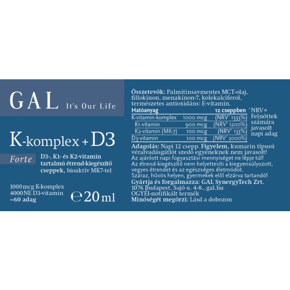 GAL K-komplex + D3 Forte